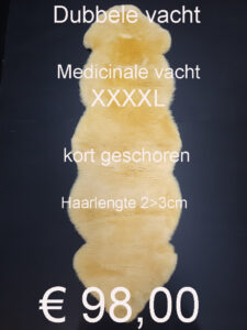 XXXXL Merino (Medicinale) KORTHAAR Schapenvacht DUBBELE Vacht € 98,00