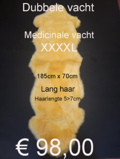 XXXXL Merino (Medicinale) LANGHAAR Schapenvacht DUBBELE Vacht € 98,00