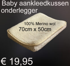100% MERINO WOL WOLLEN 70cm x 50cm onderlegger voor aankleedkussen € 19,95